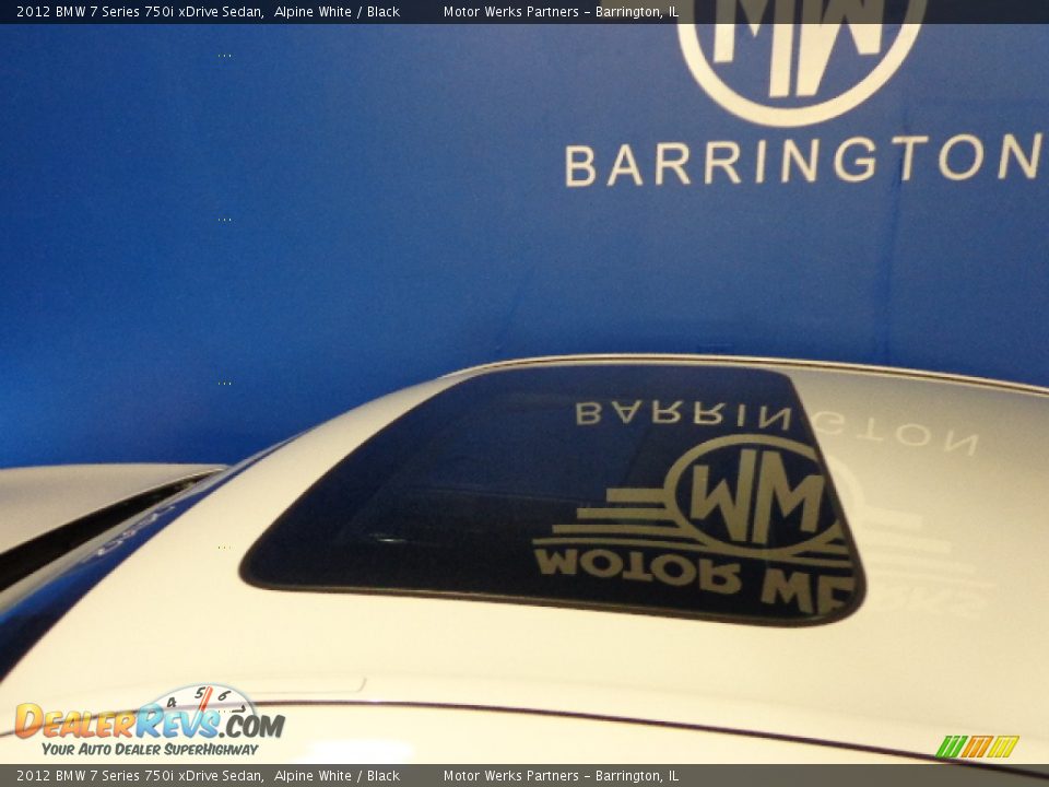 2012 BMW 7 Series 750i xDrive Sedan Alpine White / Black Photo #7