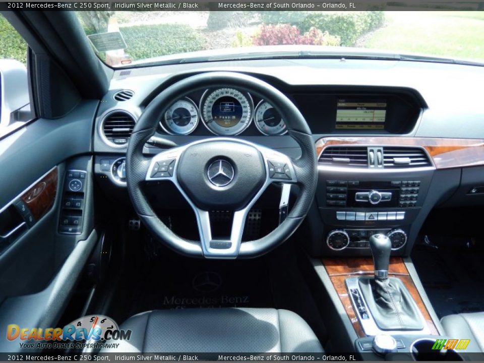 2012 Mercedes-Benz C 250 Sport Iridium Silver Metallic / Black Photo #21