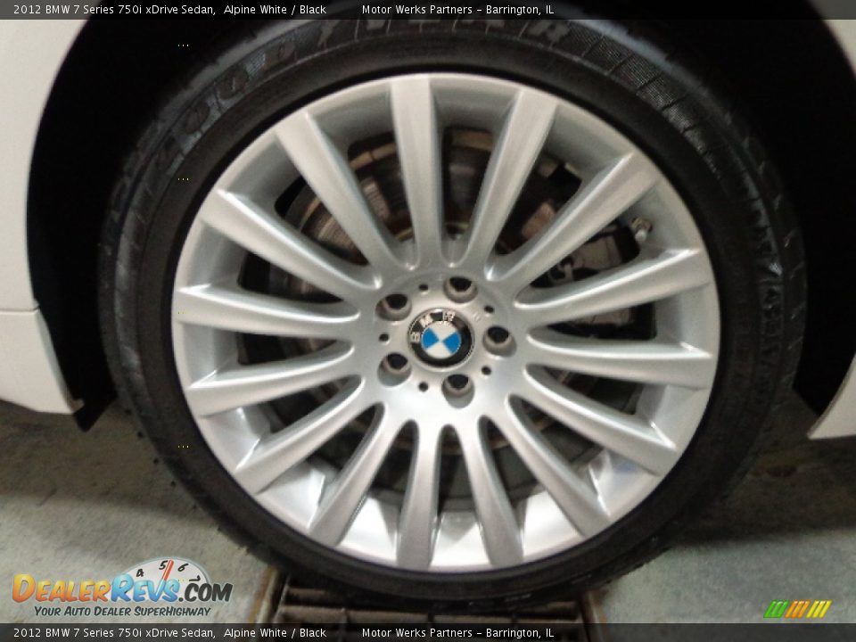 2012 BMW 7 Series 750i xDrive Sedan Alpine White / Black Photo #8