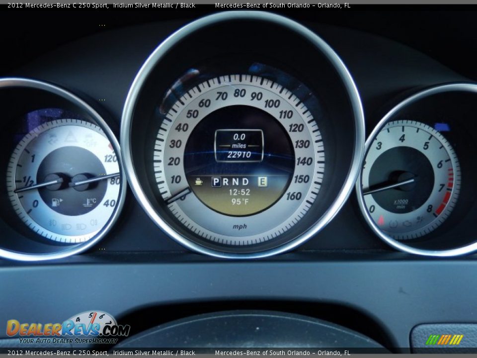 2012 Mercedes-Benz C 250 Sport Iridium Silver Metallic / Black Photo #22