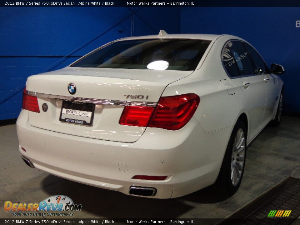 2012 BMW 7 Series 750i xDrive Sedan Alpine White / Black Photo #23