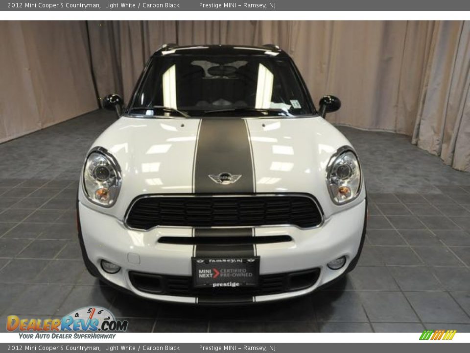 2012 Mini Cooper S Countryman Light White / Carbon Black Photo #3