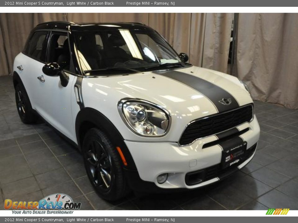 2012 Mini Cooper S Countryman Light White / Carbon Black Photo #4