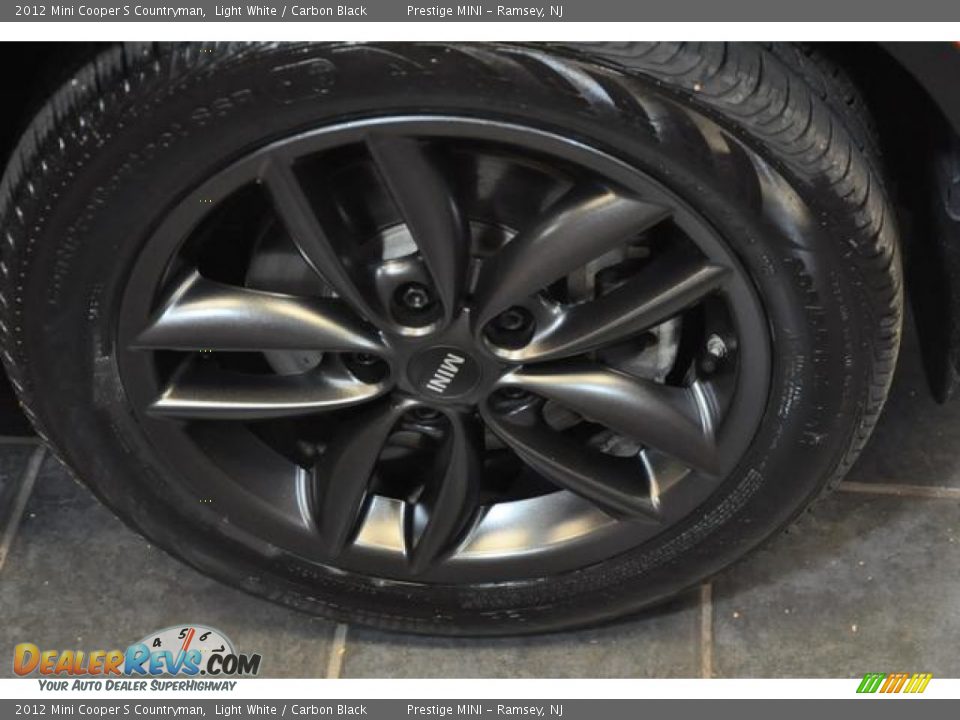 2012 Mini Cooper S Countryman Light White / Carbon Black Photo #6