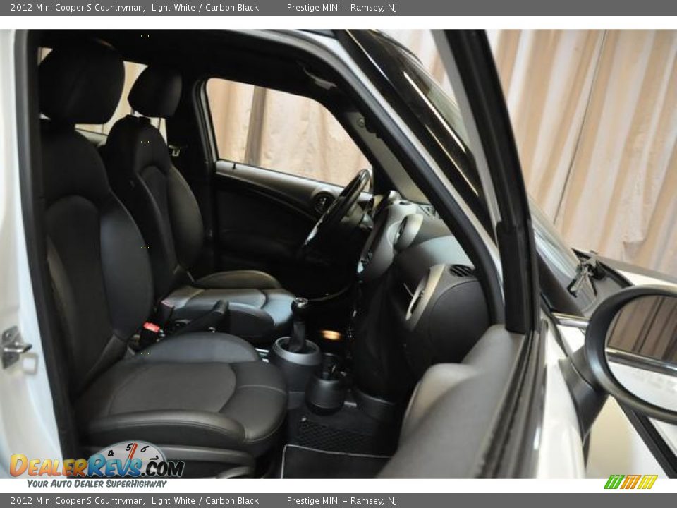 2012 Mini Cooper S Countryman Light White / Carbon Black Photo #7