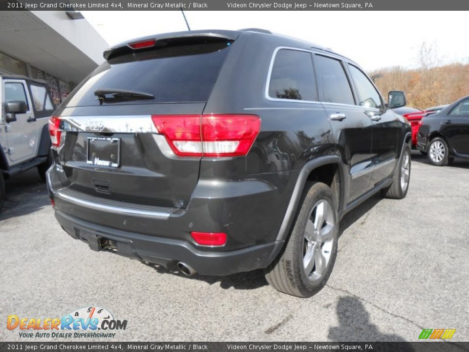 2011 Jeep Grand Cherokee Limited 4x4 Mineral Gray Metallic / Black Photo #7
