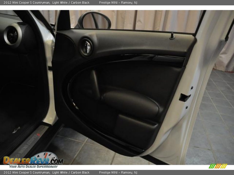 2012 Mini Cooper S Countryman Light White / Carbon Black Photo #8