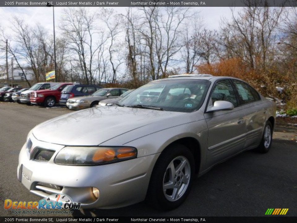 2005 Pontiac Bonneville SE Liquid Silver Metallic / Dark Pewter Photo #1