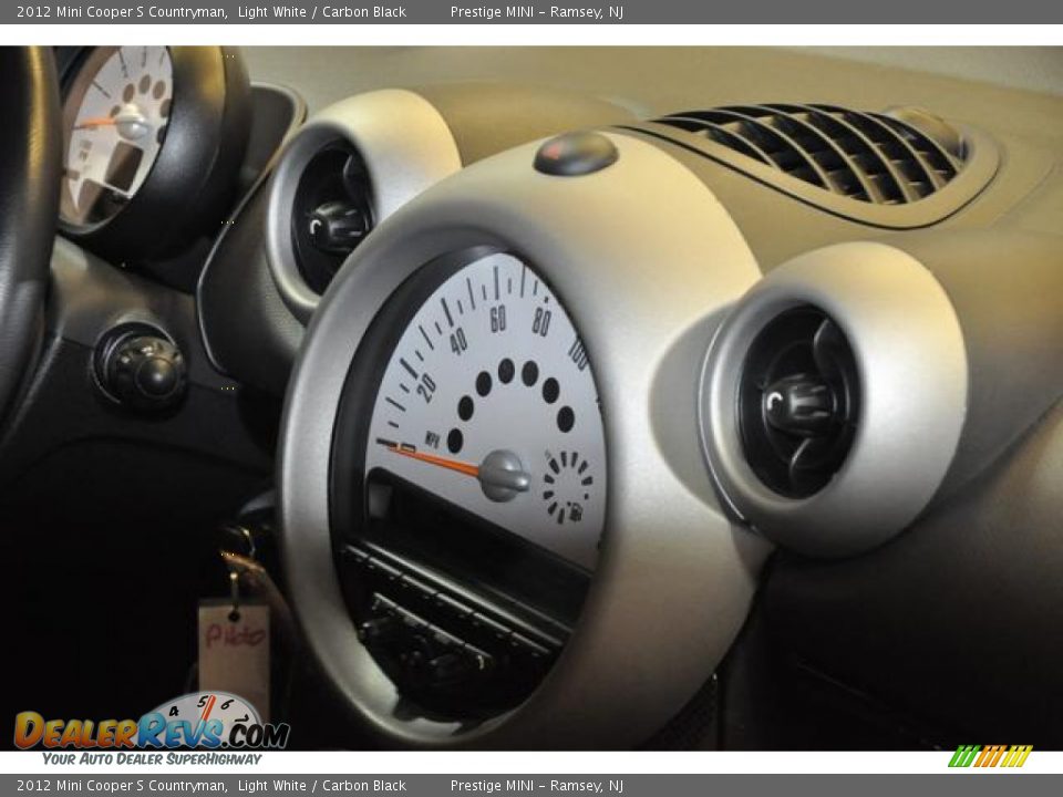 2012 Mini Cooper S Countryman Light White / Carbon Black Photo #9