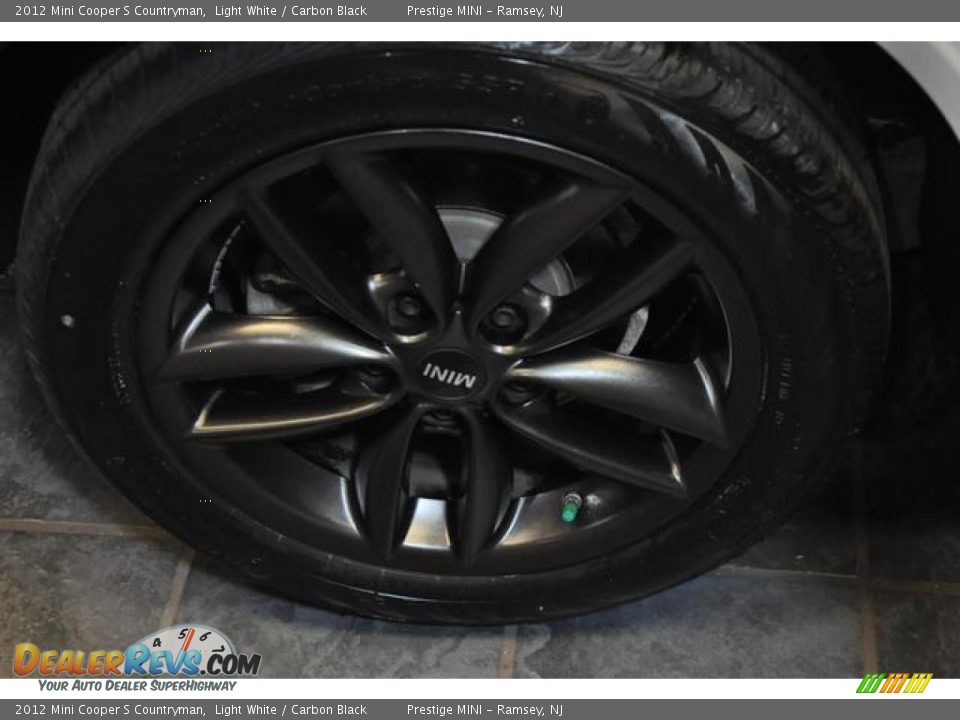 2012 Mini Cooper S Countryman Light White / Carbon Black Photo #12