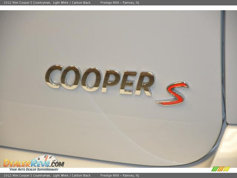 2012 Mini Cooper S Countryman Light White / Carbon Black Photo #15