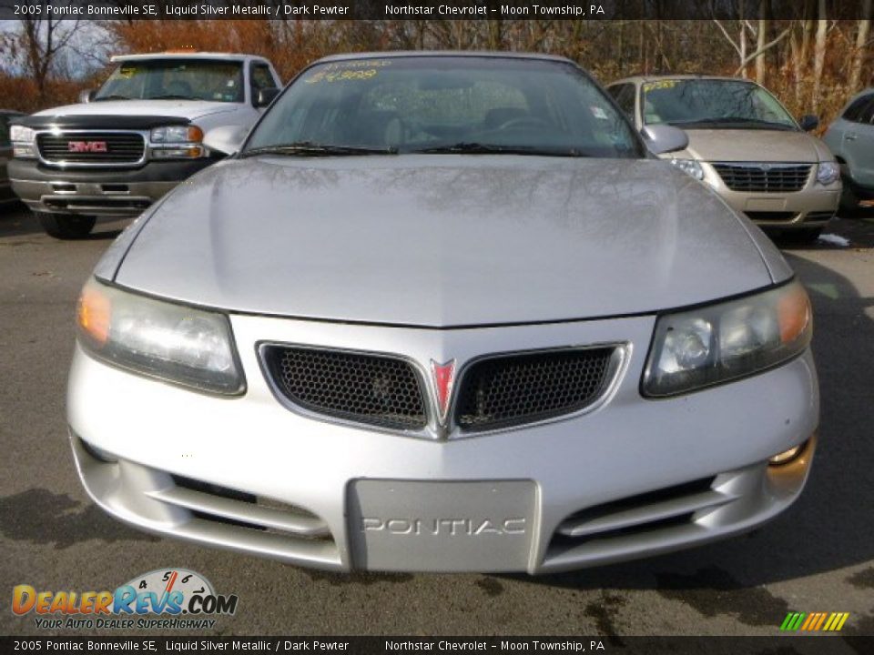 2005 Pontiac Bonneville SE Liquid Silver Metallic / Dark Pewter Photo #7
