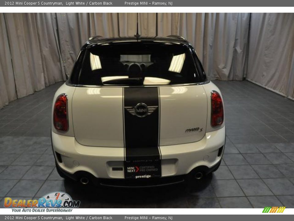 2012 Mini Cooper S Countryman Light White / Carbon Black Photo #18