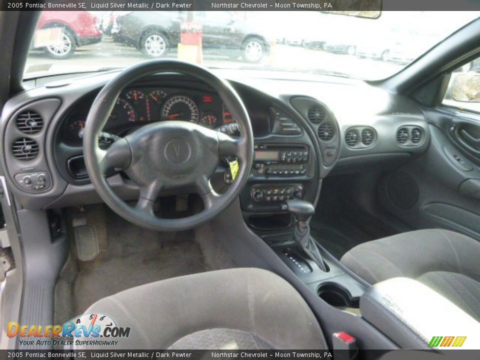 2005 Pontiac Bonneville SE Liquid Silver Metallic / Dark Pewter Photo #10