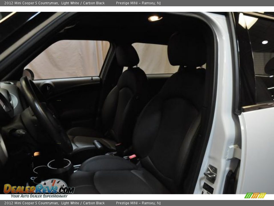 2012 Mini Cooper S Countryman Light White / Carbon Black Photo #24