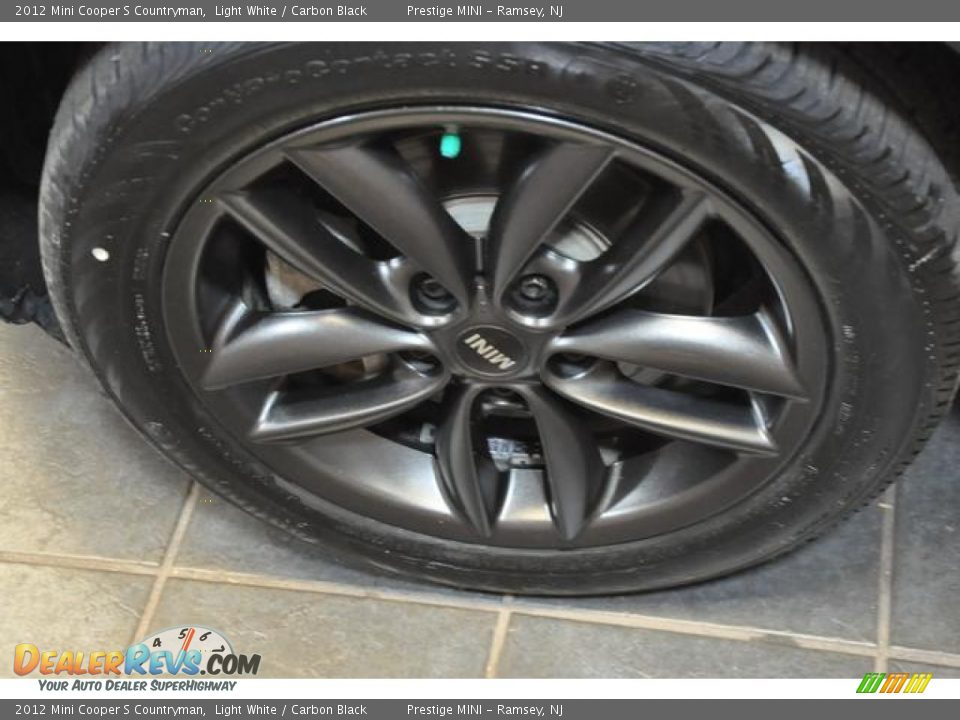 2012 Mini Cooper S Countryman Light White / Carbon Black Photo #25