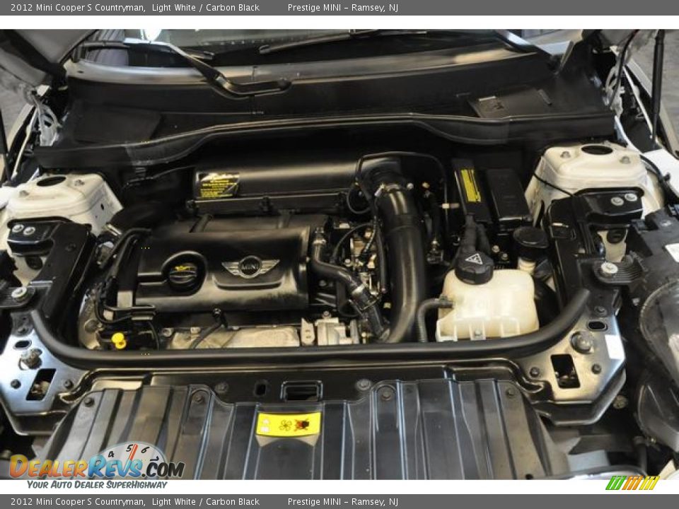2012 Mini Cooper S Countryman Light White / Carbon Black Photo #29