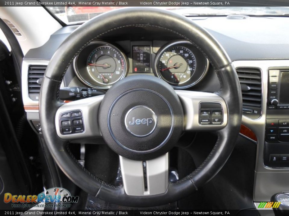 2011 Jeep Grand Cherokee Limited 4x4 Mineral Gray Metallic / Black Photo #24