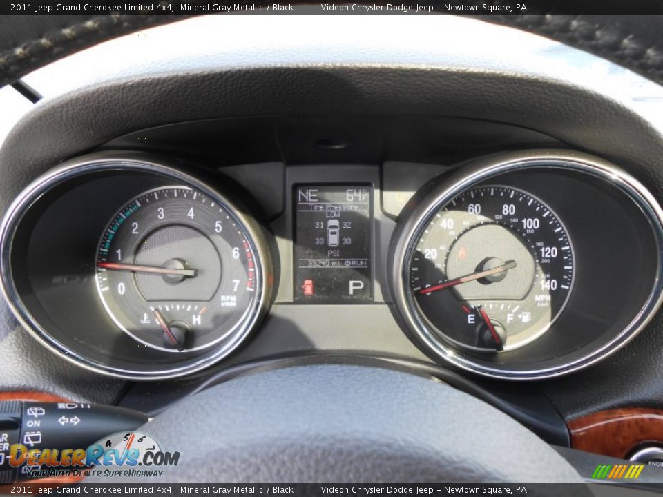 2011 Jeep Grand Cherokee Limited 4x4 Mineral Gray Metallic / Black Photo #25