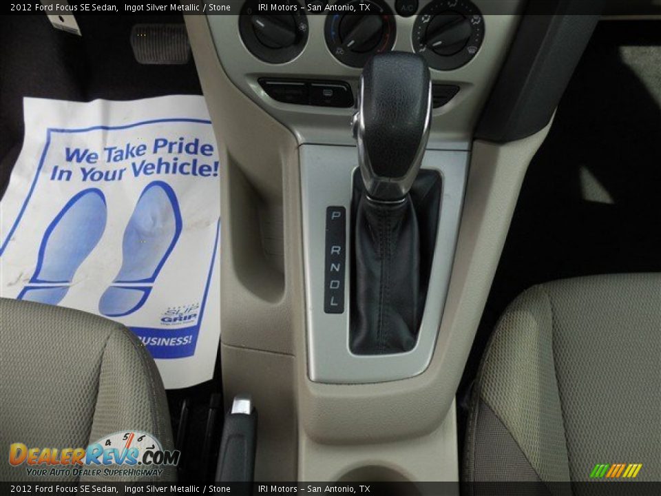 2012 Ford Focus SE Sedan Ingot Silver Metallic / Stone Photo #21