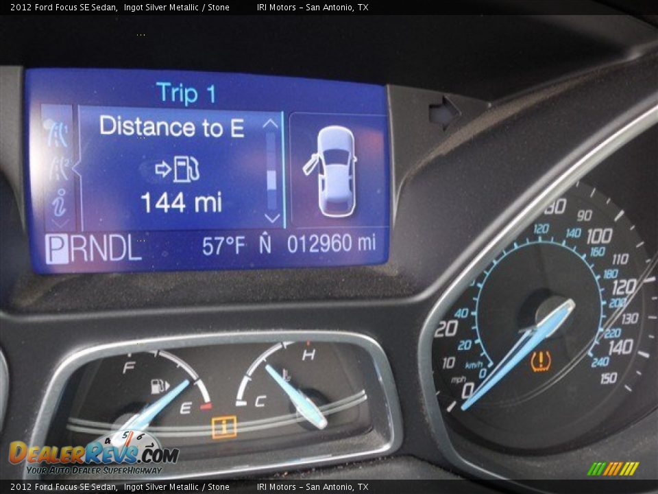 2012 Ford Focus SE Sedan Ingot Silver Metallic / Stone Photo #24