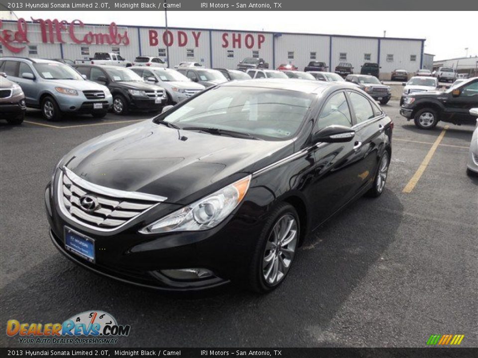 2013 Hyundai Sonata Limited 2.0T Midnight Black / Camel Photo #1