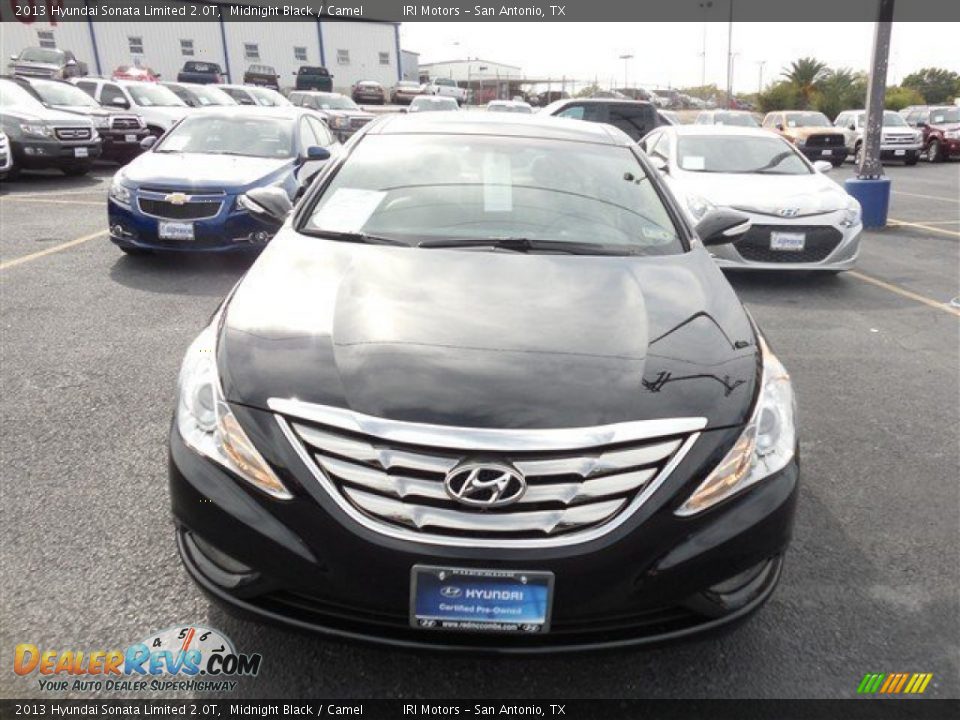 2013 Hyundai Sonata Limited 2.0T Midnight Black / Camel Photo #2
