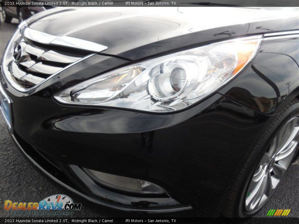 2013 Hyundai Sonata Limited 2.0T Midnight Black / Camel Photo #4
