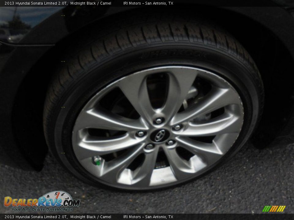 2013 Hyundai Sonata Limited 2.0T Midnight Black / Camel Photo #5