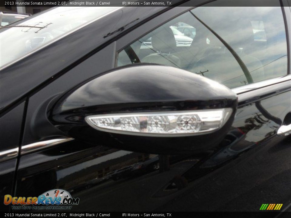2013 Hyundai Sonata Limited 2.0T Midnight Black / Camel Photo #7