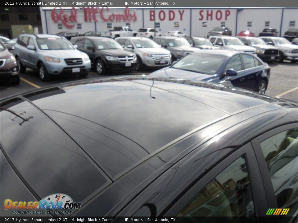 2013 Hyundai Sonata Limited 2.0T Midnight Black / Camel Photo #8