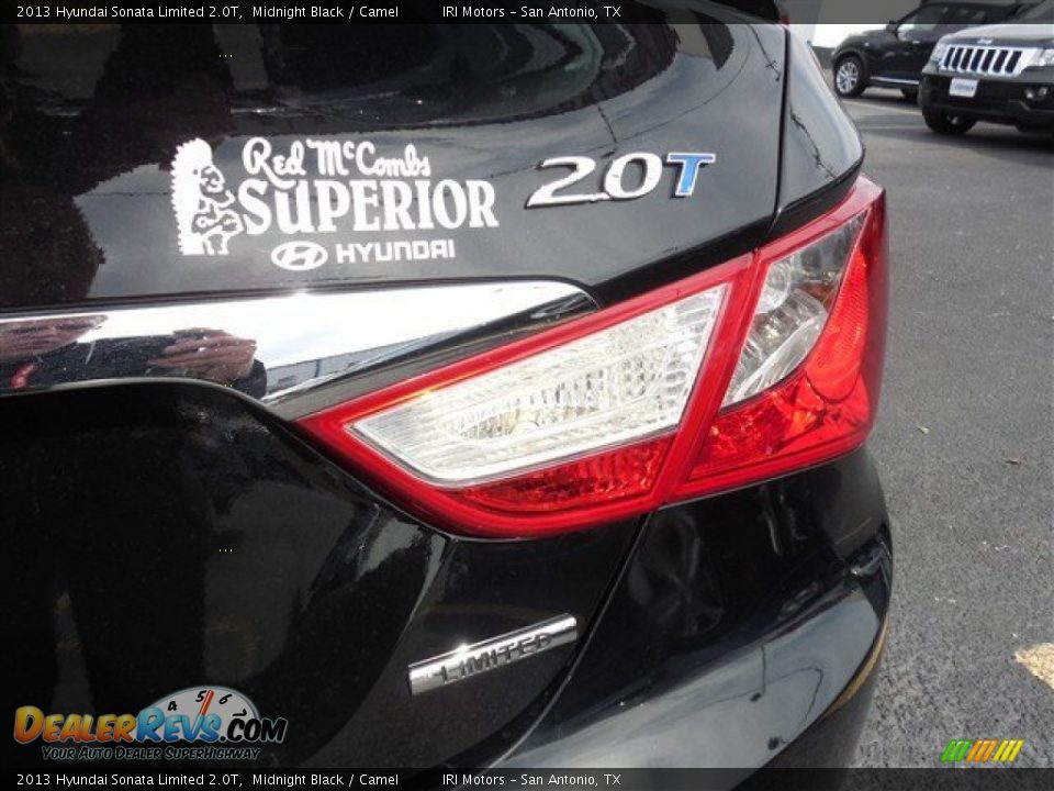 2013 Hyundai Sonata Limited 2.0T Midnight Black / Camel Photo #12