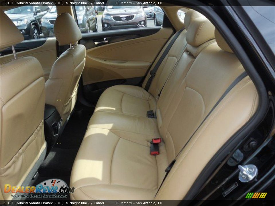 2013 Hyundai Sonata Limited 2.0T Midnight Black / Camel Photo #17