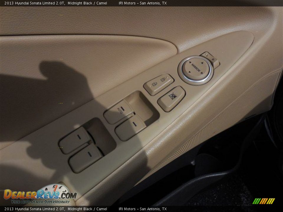 2013 Hyundai Sonata Limited 2.0T Midnight Black / Camel Photo #20