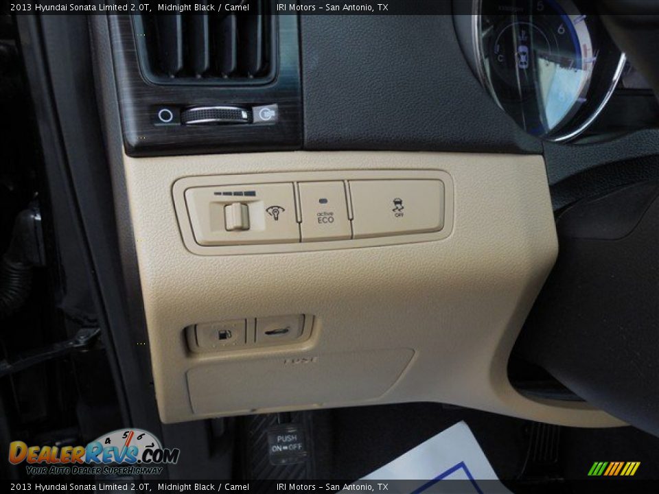 2013 Hyundai Sonata Limited 2.0T Midnight Black / Camel Photo #21