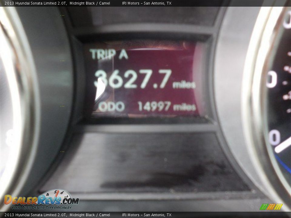 2013 Hyundai Sonata Limited 2.0T Midnight Black / Camel Photo #29