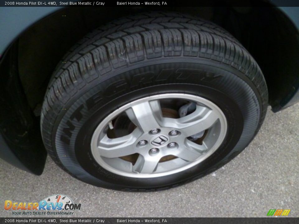 2008 Honda Pilot EX-L 4WD Steel Blue Metallic / Gray Photo #9