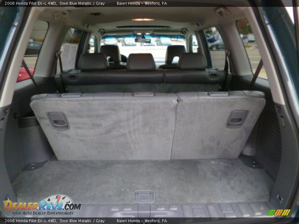 2008 Honda Pilot EX-L 4WD Steel Blue Metallic / Gray Photo #13