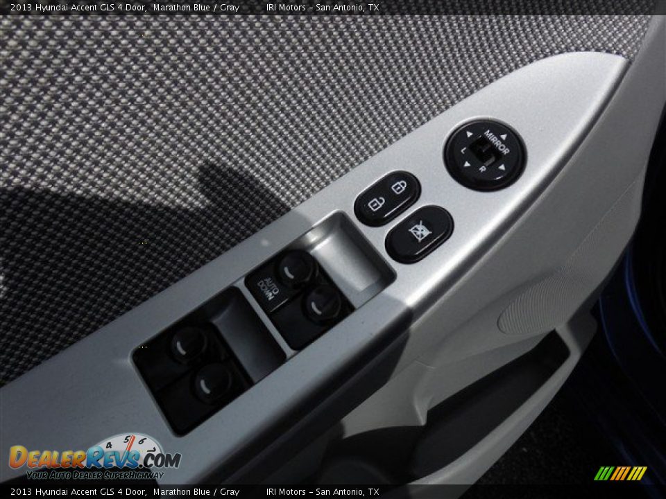 2013 Hyundai Accent GLS 4 Door Marathon Blue / Gray Photo #16