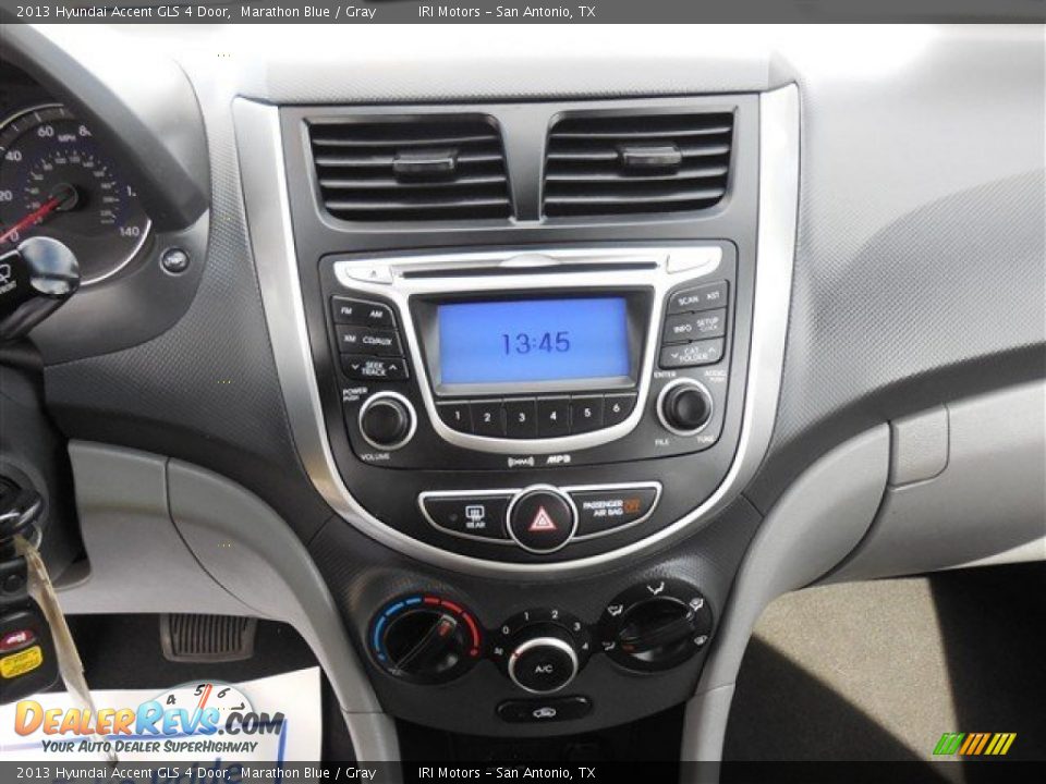 2013 Hyundai Accent GLS 4 Door Marathon Blue / Gray Photo #20