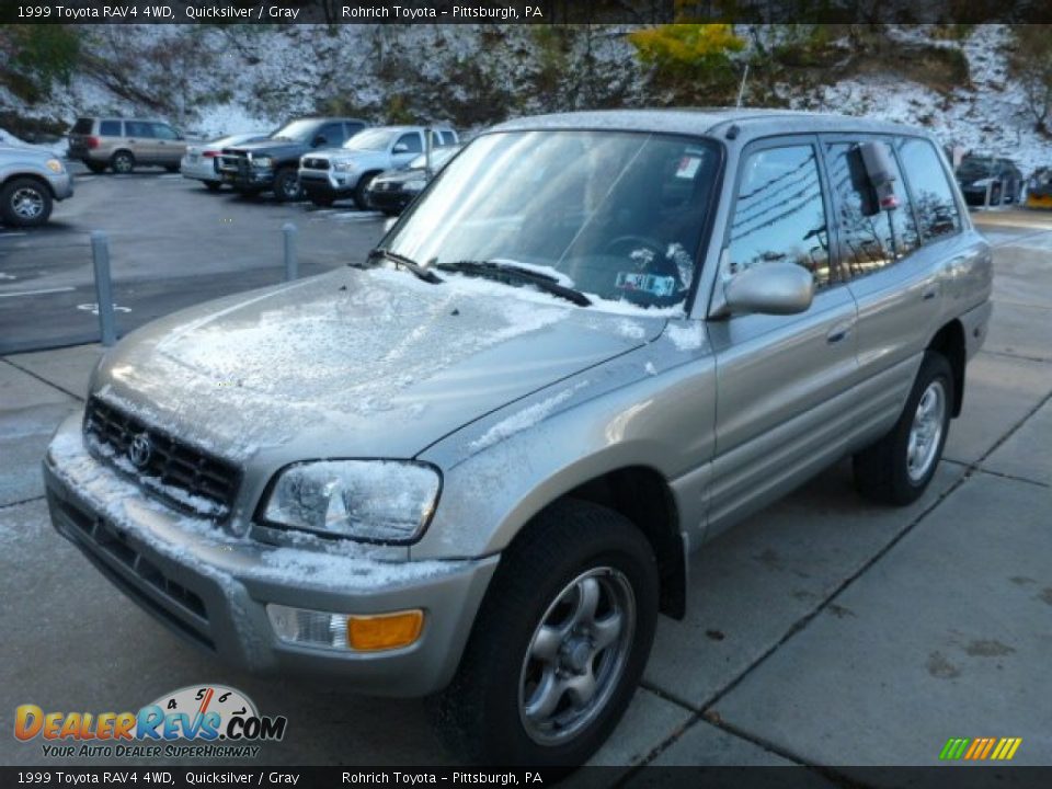 1999 Toyota RAV4 4WD Quicksilver / Gray Photo #3