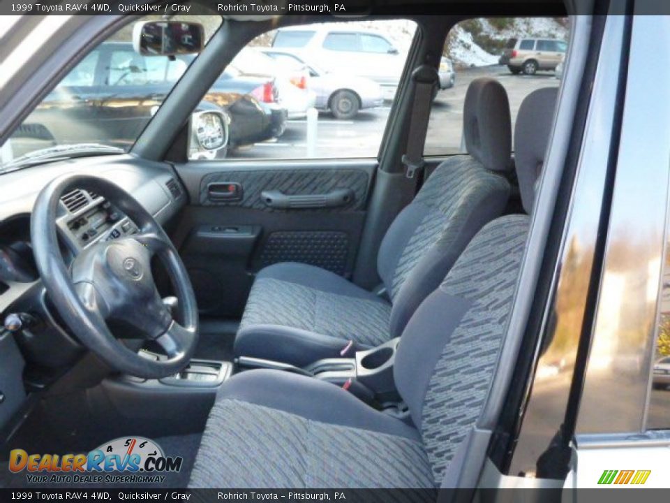 1999 Toyota RAV4 4WD Quicksilver / Gray Photo #4