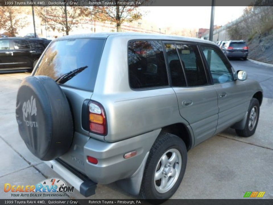 1999 Toyota RAV4 4WD Quicksilver / Gray Photo #10