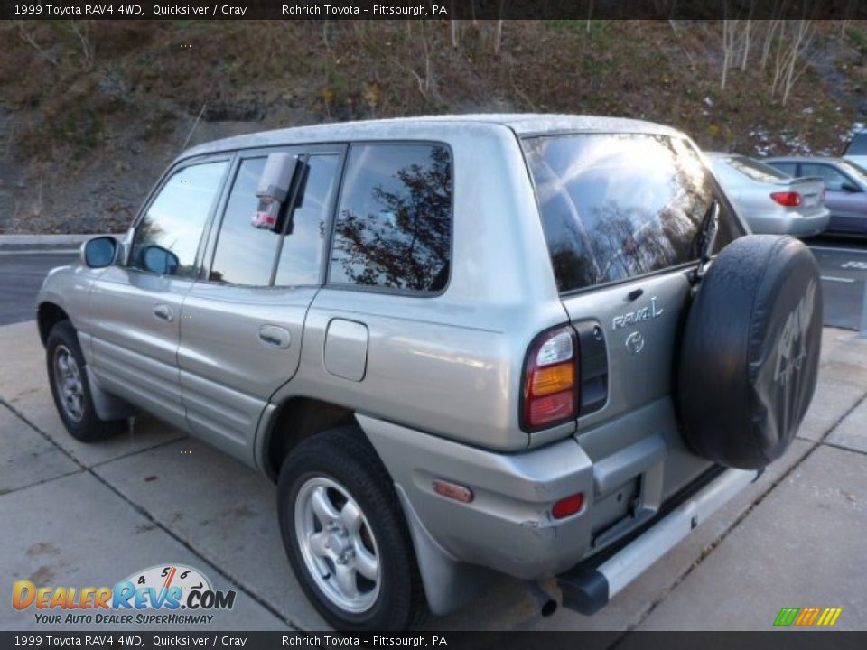 1999 Toyota RAV4 4WD Quicksilver / Gray Photo #12