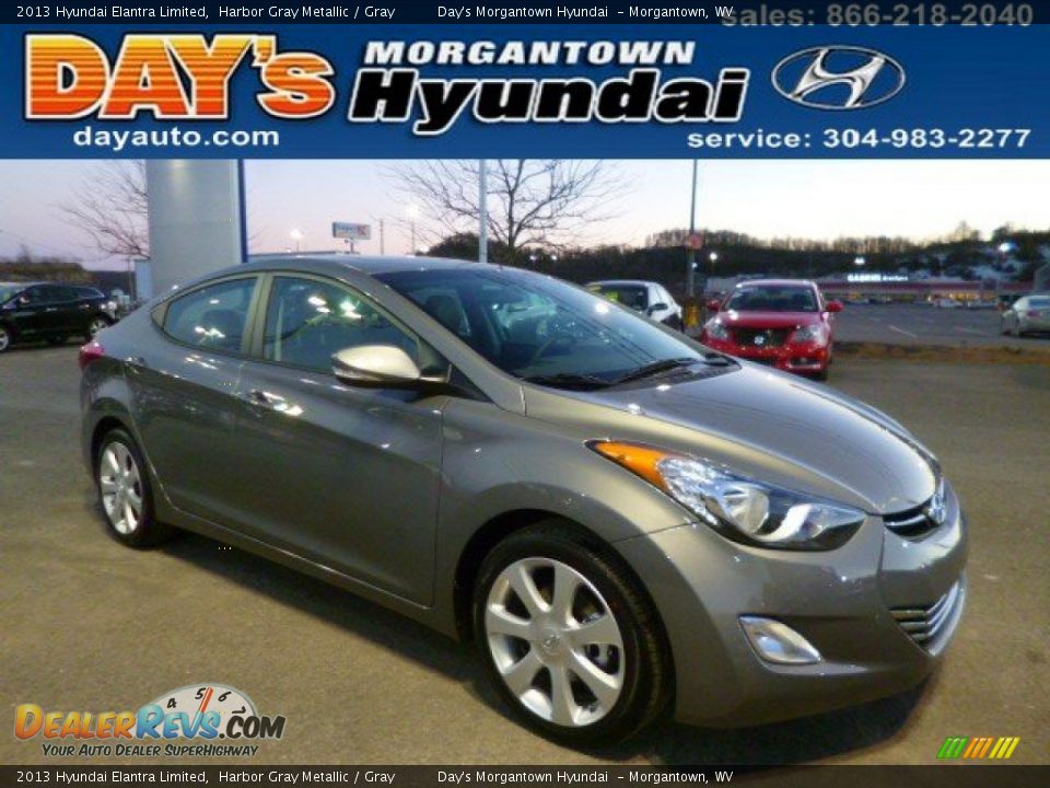 2013 Hyundai Elantra Limited Harbor Gray Metallic / Gray Photo #1