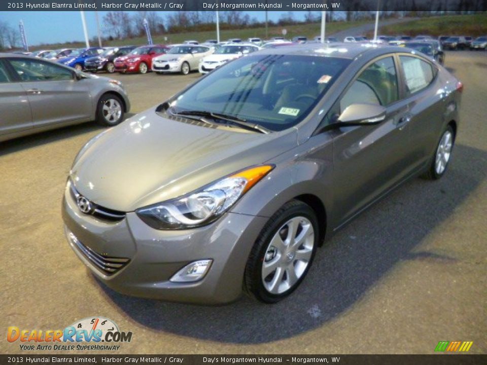 2013 Hyundai Elantra Limited Harbor Gray Metallic / Gray Photo #3