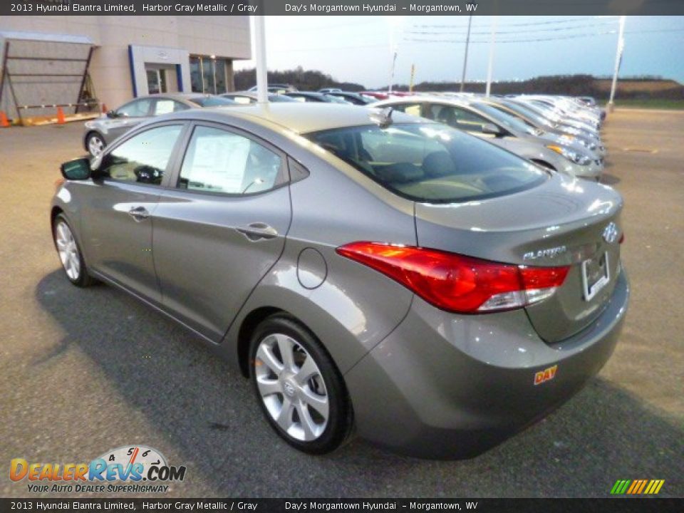 2013 Hyundai Elantra Limited Harbor Gray Metallic / Gray Photo #5