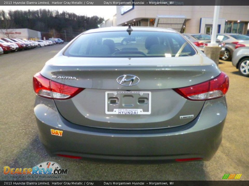 2013 Hyundai Elantra Limited Harbor Gray Metallic / Gray Photo #6
