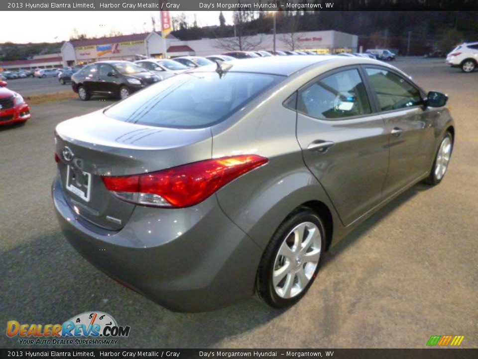 2013 Hyundai Elantra Limited Harbor Gray Metallic / Gray Photo #7