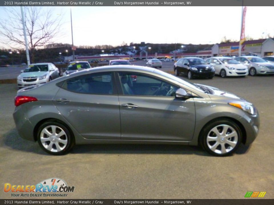 2013 Hyundai Elantra Limited Harbor Gray Metallic / Gray Photo #8
